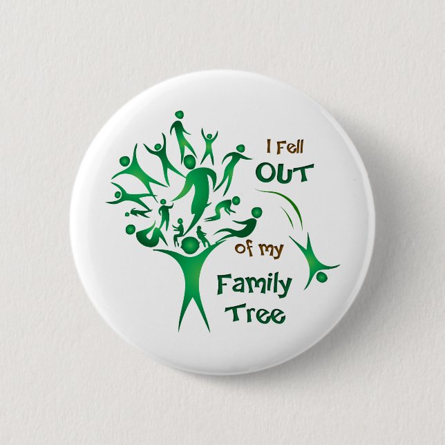 Funny FamilyTree 6 Cm Round Badge (Front)