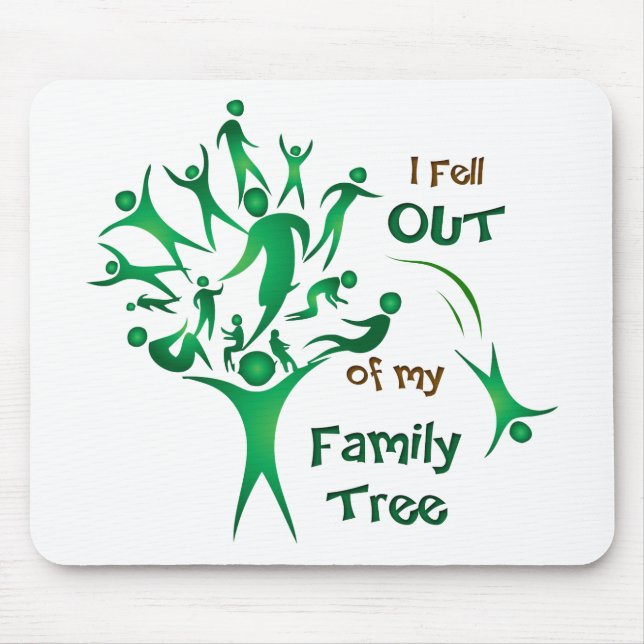 Funny FamilyTree Mouse Pad (Front)