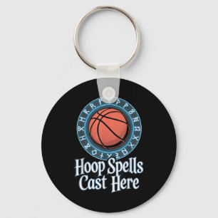 Funny Fantasy Basketball Spell League Draught Game Key Ring