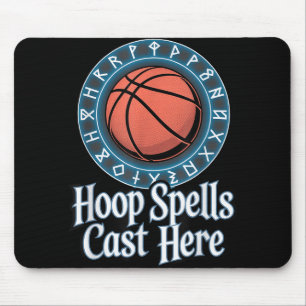 Funny Fantasy Basketball Spell League Draught Game Mouse Pad