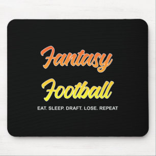 Funny Fantasy Football Draught &amp; Lose Tee Prem Mouse Pad