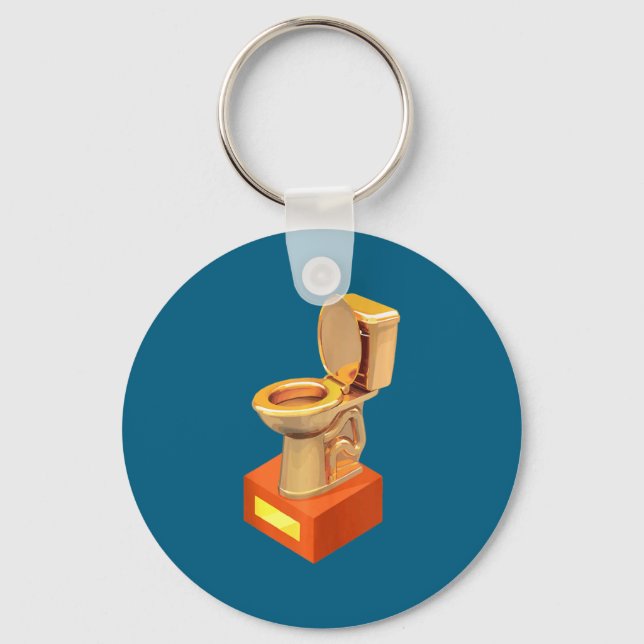 Funny Fantasy Football Loser Toilet  Key Ring (Front)