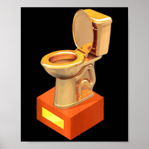 Funny Fantasy Football Loser Toilet  Poster