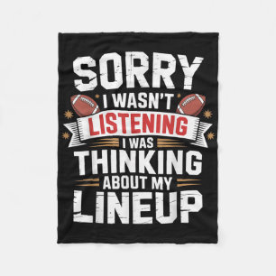 Funny Fantasy Football Player Outfit - Fantasy Foo Fleece Blanket
