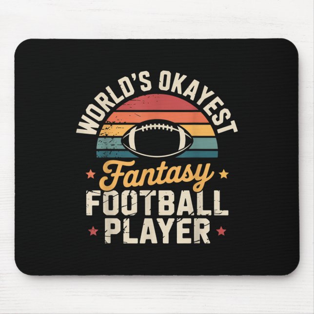 Funny Fantasy Football Player Outfit - Fantasy Foo Mouse Pad (Front)
