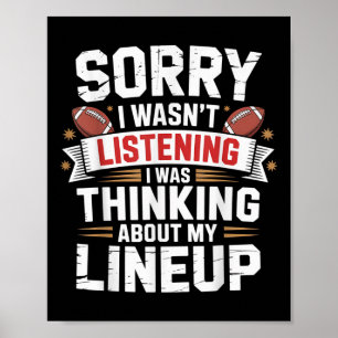 Funny Fantasy Football Player Outfit - Fantasy Foo Poster