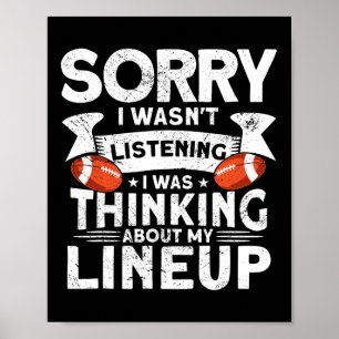 Funny Fantasy Football Player Outfit - Fantasy Foo Poster