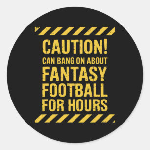 Funny Fantasy Footll Soccer Predictions Men Women Classic Round Sticker