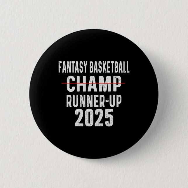 Funny Fantasy Sketll Runner Up 2025  6 Cm Round Badge (Front)
