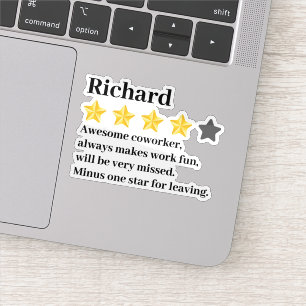 Funny Farewell Coworker Gift – Custom Name & Text