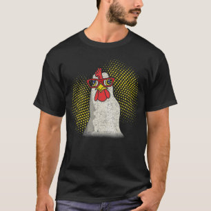 Funny Farm Animal Bird Farmer Gift Cute Chicken  T-Shirt