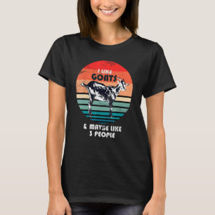 Funny Farm Animal Goat Lover Farmer Farming Retro  T-Shirt