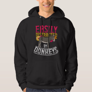 Funny Farm Animal Lover Gift Donkey Hoodie