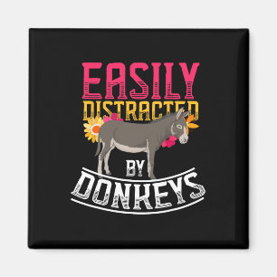 Funny Farm Animal Lover Gift Donkey  Magnet