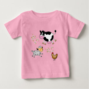 funny farm animals baby T-Shirt