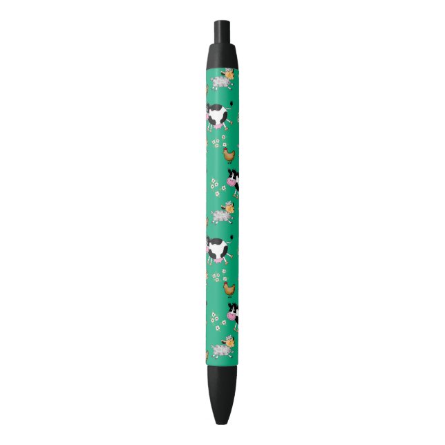 funny farm animals black ink pen (Front Vertical)