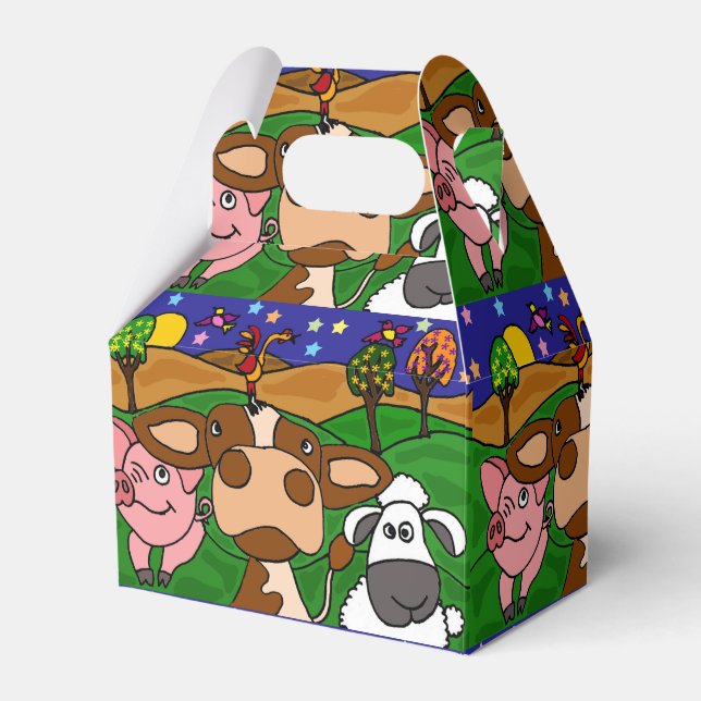 Funny Farm Animals Gift Box (Front Side)