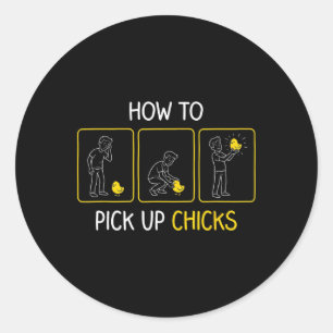 Funny Farm Dad Sarcastic Sarcasm Joke How To Pick Classic Round Sticker