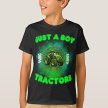 Funny Farm Lover Just A Boy Who Loves Tractors Lif
