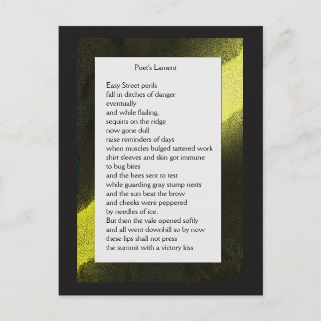 Funny Farm Poem Card #2 (Front)