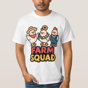 Funny Farm Squad Chicken Shirt Cute Country Animal