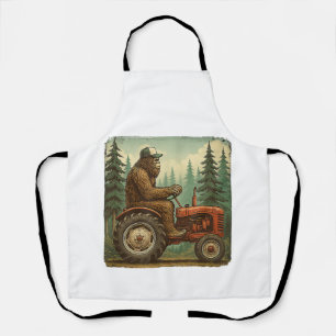 Funny Farmer Design Men Tractor Rancher Farm Dad Apron