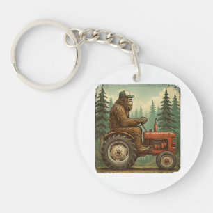 Funny Farmer Design Men Tractor Rancher Farm Dad Key Ring