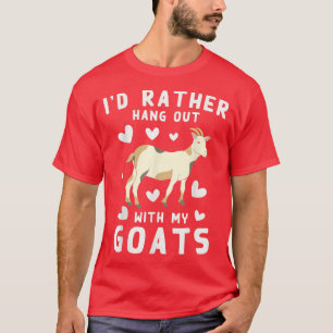 Funny Farmer Farm Animal Id Rather Hang Out With M T-Shirt
