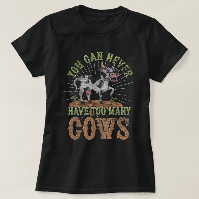 Funny Farmer Farm Animal Lover Cute Cow Lrbva. Per T-Shirt (Design Front)