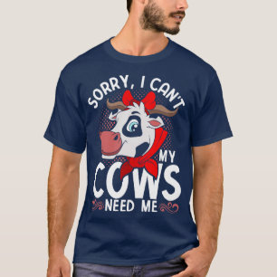 Funny Farmer Farm Lover Farming Animal Cow T-Shirt