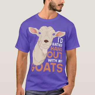 Funny Farmer Farming Goat Lover Farm Animal Goat T-Shirt