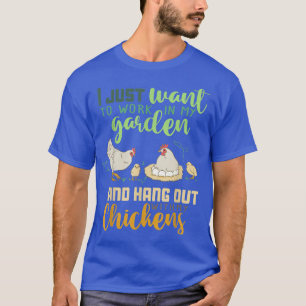 Funny Farmer Gardener Plant Lovers Chickens T-Shirt