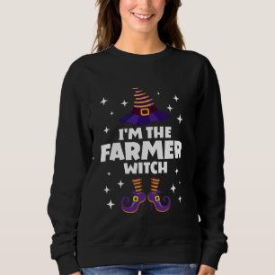 Funny Farmer Witch Family Matching Halloween Farmi Sweatshirt