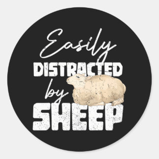 Funny Farming Farm Animal Farmer Easily Classic Round Sticker