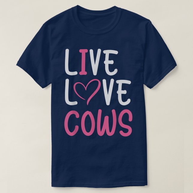 Funny Farming Lover Cows Graphic for Women and Gir T-Shirt (Design Front)