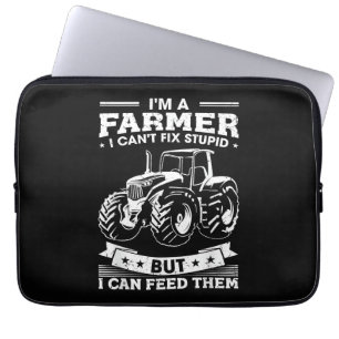 Funny Farming Tractor I'm A Farmer I Feed People Laptop Sleeve