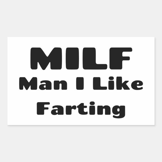 Funny Fart Humour Rectangular Sticker (Front)