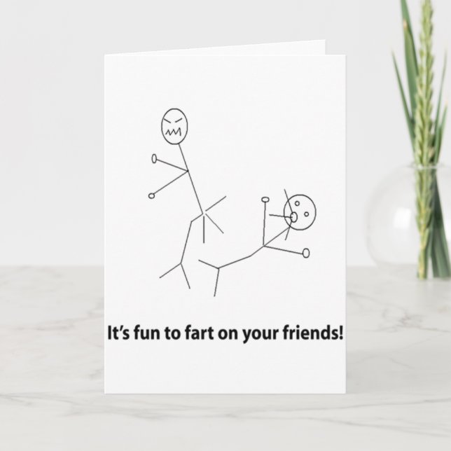 Funny Fart On Friends Card (Front)