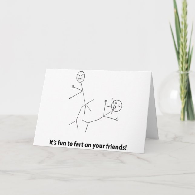 Funny Fart On Friends Card (Front)