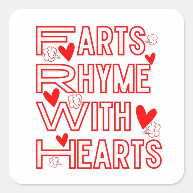 Funny Fart Out-Loud  Square Sticker (Front)