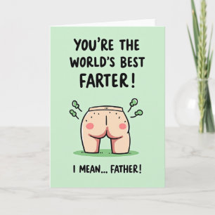 Funny Farter Fathers Day Card