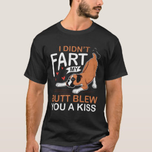 Funny Farting Boxer Dog Gift T-Shirt For Dog Owner