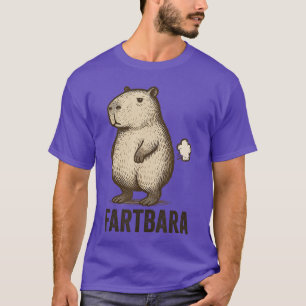 Funny Farting Capybara Fart Joke Pun fartbara T-Shirt