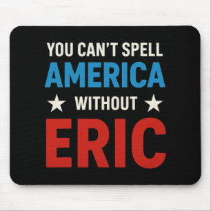 Funny Farting Cat American Flag Retro 4th Of July Mouse Pad
