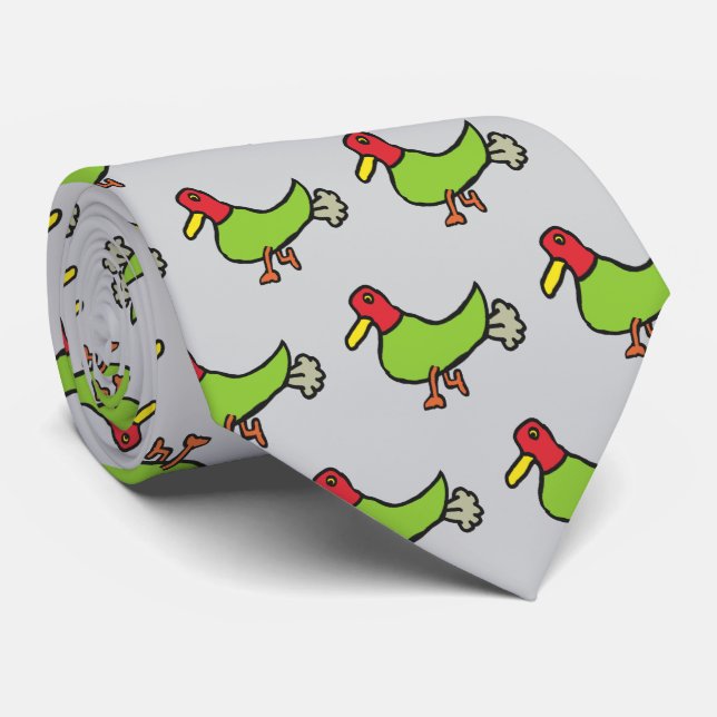 Funny Farting Duck Tie (Rolled)