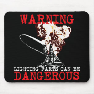 Funny farting mouse pad