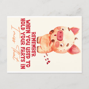 Funny Farting Postcard