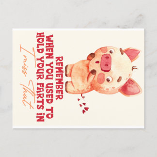 Funny Farting  Postcard