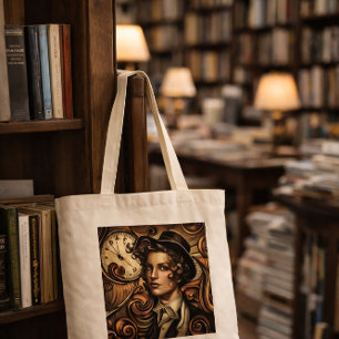 Funny Fashion Steampunk Postcard Tote Bag