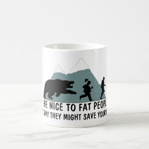 Funny fat joke coffee mug